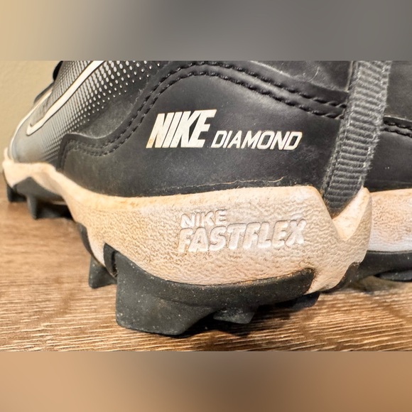 Nike Cleats Youth Size 3.5Y / Nike Diamond FastFlex Baseball Cleats - Picture 6 of 9